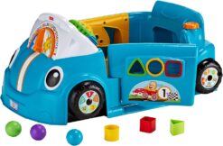 Fisher-Price Laugh & Learn Crawl Around Car, Blue interactive play center with Smart Stages learning content for babies and toddlers ages 6 months and up