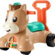 Fisher-Price Walk Bounce & Ride Pony, infant to toddler musical walker and ride-on toy
