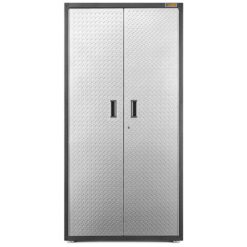 Gladiator GALG36KDYG Ready-to-Assemble Large GearBox Steel Freestanding or Wall-mounted Garage Cabinet in Gray (36-in W x 72-in H x 18-in D)