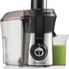 Hamilton Beach Juicer Machine, Big Mouth Large 3” Feed Chute for Whole Fruits and Vegetables, Easy to Clean, Centrifugal Extractor, BPA Free, 800W Motor, Silver