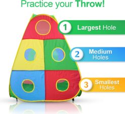 Hide N Side 5pc Kids Ball Pit Tents and Tunnels, Toddler Jungle Gym Play Tent with Play Crawl Tunnel Toy