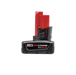 Milwaukee 48-11-2460 M12 12V Lithium-Ion XC Extended Capacity Battery Pack 6.0Ah (2-Pack)