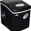 NewAir AI-100BK 28-lb Drop-Down Door Portable/Countertop Bullet Ice Maker (Black)