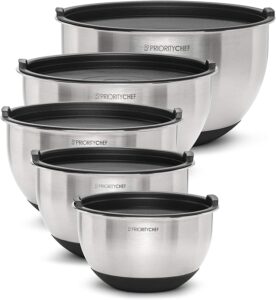 Priority Chef Premium Mixing Bowls With Lids Set, Thicker