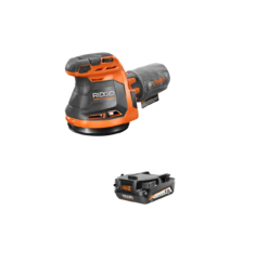RIDGID R8606B-AC870015N 18V Cordless 5 in. Random Orbit Sander with 18V Lithium-Ion 1.5 Ah Battery