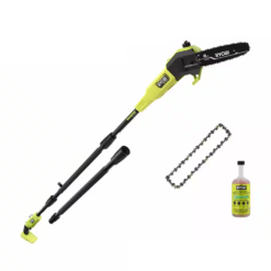 RYOBI P2508BTL-CMB1 ONE+ HP 18V Brushless Whisper Series 8 in. Cordless Battery Pole Saw (Tool Only) with Extra Chain & Bar and Chain Oil
