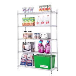 Style Selections LC5HC-R Steel 5-Tier Utility Shelving Unit (47.7-in W x 18-in D x 72-in H)