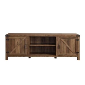 Walker Edison LW70BDSDRO Transitional Rustic Oak TV Stand (Accommodates TVs up to 80-in)