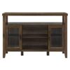 Walker Edison LWU52JORDW Transitional Dark Walnut TV Stand (Accommodates TVs up to 60-in)