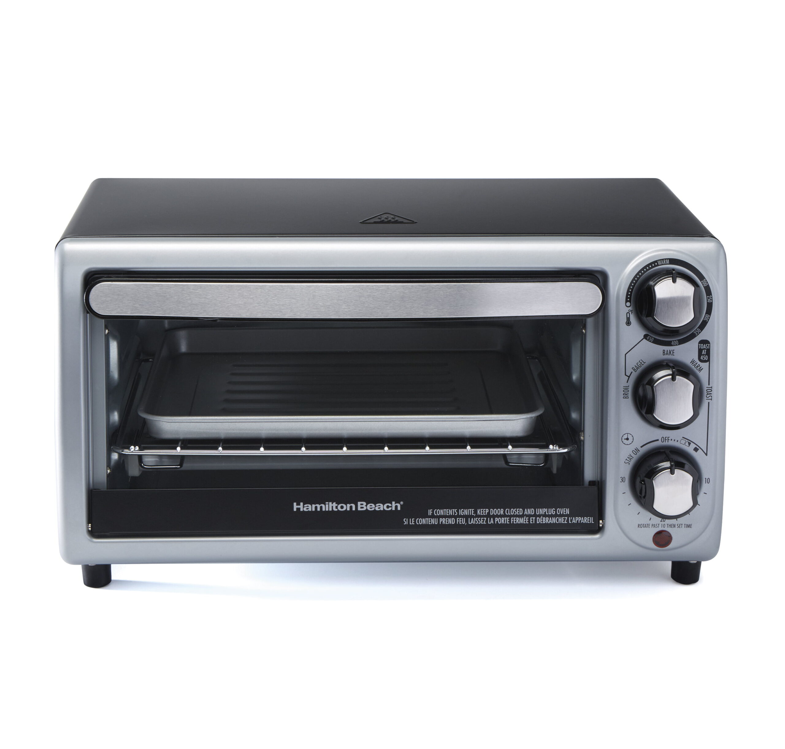 Hamilton Beach 4-Slice Silver Toaster Oven at