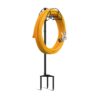 EVEAGE RGZJZ/HWX Metal Garden Hose Holder Stake, Freestanding, In Ground Hose Rack Organizer for Outside Yard