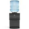 Avalon A11BLK Premium 3 Temperature Top Loading Countertop Water Cooler Dispenser With Child Safety Lock- Black Stainless Steel