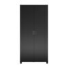 SystemBuild DE32240 Lonn 35.68 in. x 74.31 in. x 15.38 in. 5 Shelves Freestanding Cabinet in Black