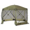Clam CLAM-ES-9281 Escape Portable 4-Person Camping Outdoor Gazebo Canopy Shelter Tent, Green