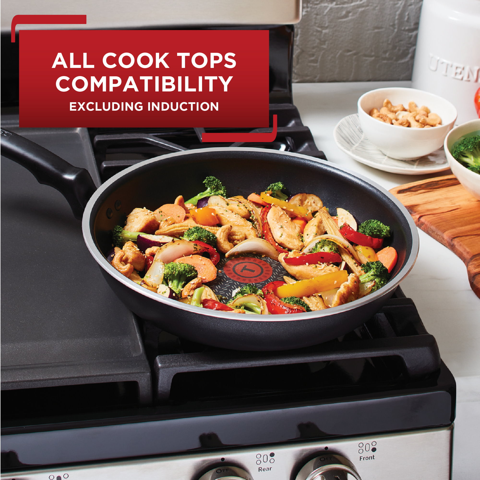 T-fal Comfort Nonstick Cookware Set - Black, 14 pc - Ralphs