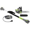 Earthwise CVPS43010 10 in. 6 Amp Electric 2-in-1 Convertible Pole Chainsaw