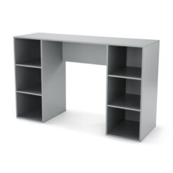 Mainstays 6-Cube Storage Computer Desk, Gray