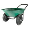Garden Star Dual Wheel, Poly Tray Yard Rover Wheelbarrow