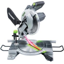 Genesis GMS1015LC 15 Amp 10 in. Compound Miter Saw with Laser Guide, 9 Positive Stops, Clamp, Dust Bag, 2 Wings and Blade