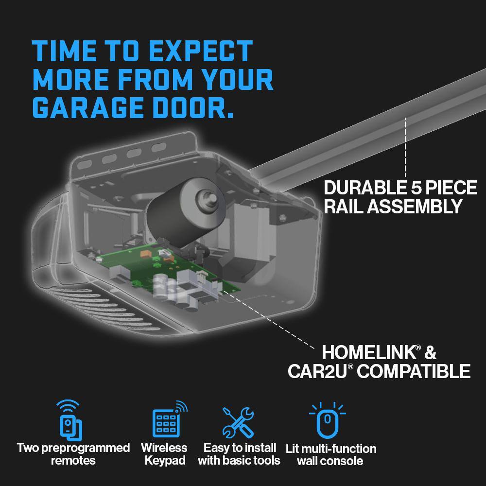 Genie 1055TKV QuietLift 750 3/4 HPc UltraQuiet Belt Drive Garage Door