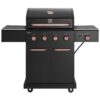 KENMORE PG-40409S0LB-2 4-Burner plus Side Burner Propane Gas Grill with Copper Accents