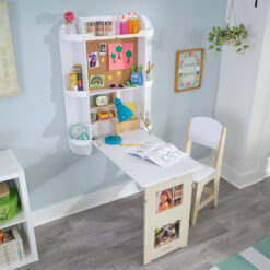 KidKraft Arches Floating Wall Desk & Chair