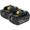 Makita BL1850B-2 18V LXT Lithium-Ion High Capacity Battery Pack 5.0 Ah with LED Charge Level Indicator (2-Pack)