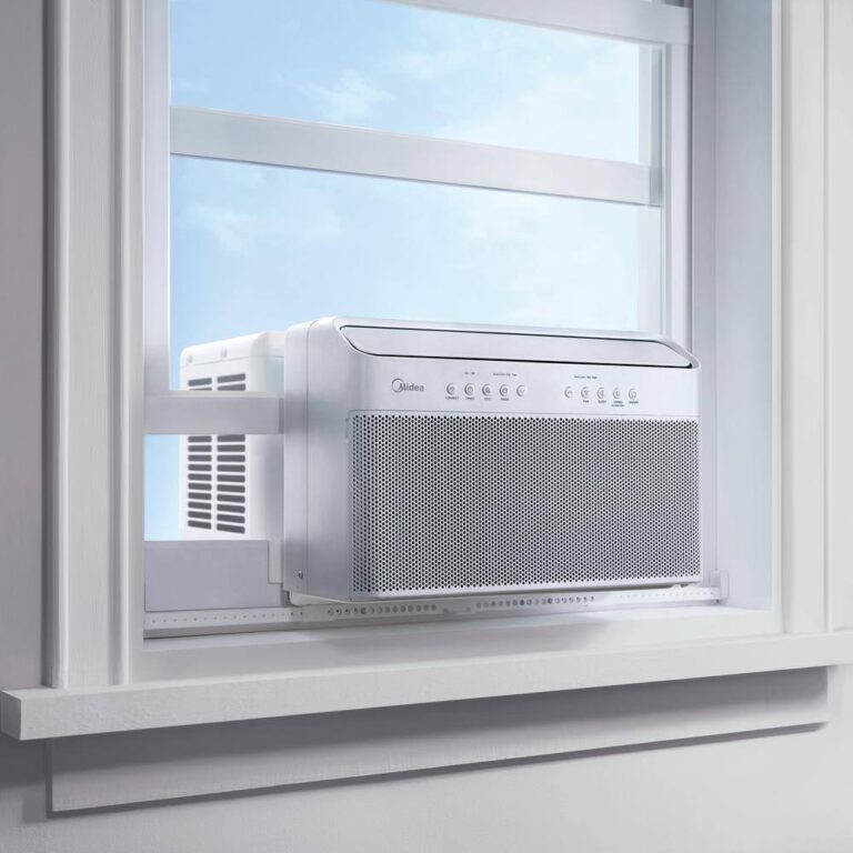 Midea MAW08V1QWT 8,000 BTU UShaped Inverter Window Air Conditioner Wi