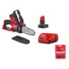 Milwaukee 2527-21-49-16-2732 M12 FUEL 12-Volt Lithium-Ion Brushless Cordless 6 in. HATCHET Chainsaw Kit w/4.0 Ah Battery, Charger & Replacement Chain