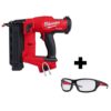 Milwaukee 2746-20-48-73-2020 M18 FUEL 18-Volt 18-Gauge Lithium-Ion Brushless Cordless Gen II Brad Nailer and Clear Performance Safety Glasses