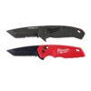 Milwaukee 48-22-1998-48-22-1530 3 in. Hardline D2 Steel Serrated Blade Pocket Folding Knife and FASTBACK Stainless Steel Spring Assisted Folding Knife