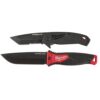 Milwaukee 48-22-1998-48-22-1928 3 in. Hardline D2 Steel Serrated Blade Pocket Folding Knife and 5 in. Hardline AUS 8 Steel Fixed Blade Knife (2-Piece)