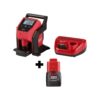 Milwaukee 2475-21XC-48-11-2420 M12 12-Volt Lithium-Ion Cordless Compact Inflator Kit with 4.0 Ah Battery, Charger and Bonus 2.0 Ah Battery Pack