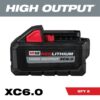 Milwaukee 48-11-1862 M18 18-Volt Lithium-Ion High Output 6.0Ah Battery Pack (2-Pack)