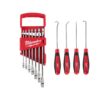 Milwaukee 48-22-9406-48-22-9215 SAE Combination Ratcheting Wrench Set with Pick Set (11-Piece)