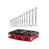 Milwaukee 48-22-9416-48-22-8424 SAE Combination Ratcheting Wrench Set (15-Piece) with PACKOUT 22 in. Tool Box