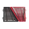 Milwaukee 48-22-9416-48-22-9516 SAE/Metric Combination Ratcheting Wrench Mechanics Tool Set (30-Piece)