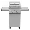Monument Grills 14633 2-Burner Propane Gas Grill in Stainless with Clear View Lid and LED Controls