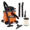 RIDGID HD1600 16 Gallon 6.5 Peak HP NXT Wet/Dry Shop Vacuum with Detachable Blower, Filter, Locking Hose and Accessories