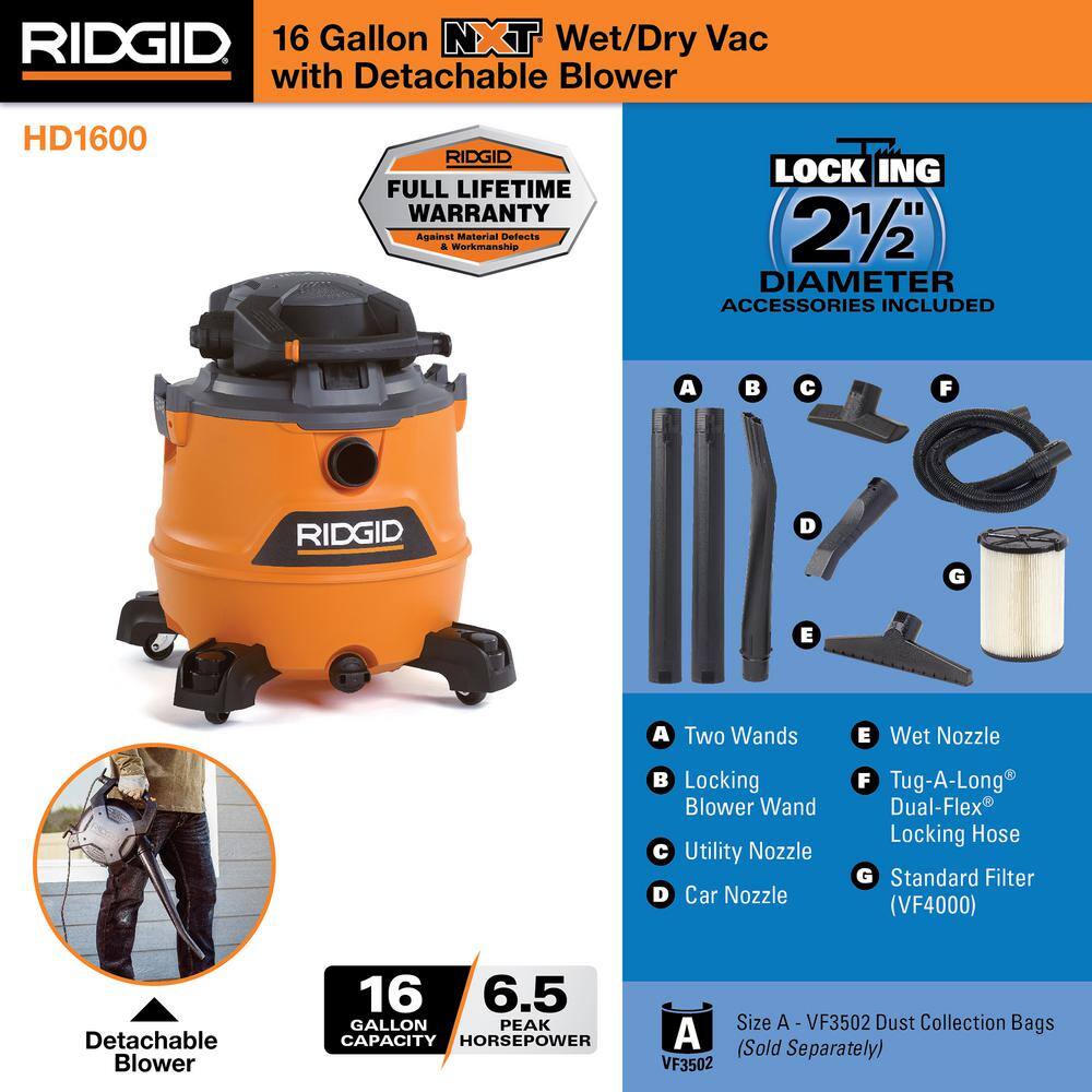RIDGID 2-1/2 in. Locking Telescoping Extension Wand Accessory for