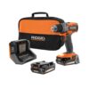 RIDGID R87012K 18V SubCompact Brushless Cordless 1/2 in. Drill/Driver Kit with (2) 2.0 Ah Batteries, Charger, and Tool Bag