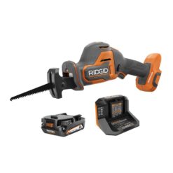 RIDGID R8648KN 18V SubCompact Brushless Cordless One-Handed Reciprocating Saw Kit with 2.0 Ah Battery and Charger