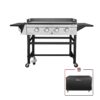 Royal Gourmet GB4001C 4-Burner Gas Griddle with a Cover in Steel