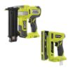 RYOBI P321-P317 ONE+ 18V 18-Gauge Cordless AirStrike Brad Nailer with Cordless Compression Drive 3/8 in. Crown Stapler (Tools Only)