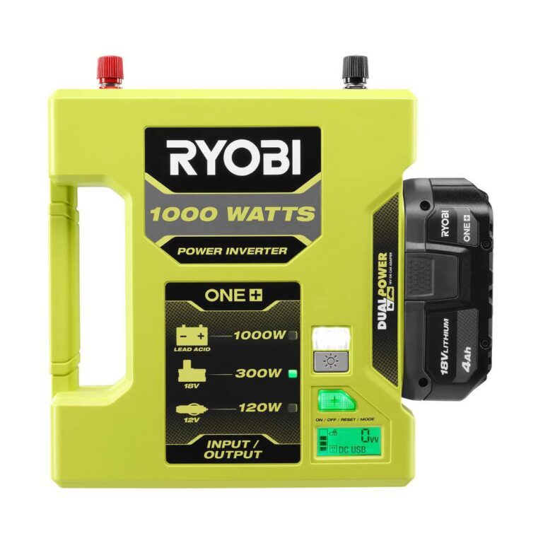RYOBI RYi1030A ONE+ 18V 1000Watt Max 12Volt Automotive Power Inverter