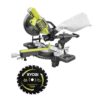 RYOBI PBT01B-A067101 ONE+ 18V Cordless 7-1/4 in. Sliding Compound Miter Saw (Tool Only) with Extra 7-1/4 in. Blade (1-Piece)