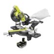 RYOBI PBT01B-PBP004 ONE+ 18V Cordless 7-1/4 in. Sliding Compound Miter Saw with HIGH PERFORMANCE Lithium-Ion 4.0 Ah Battery