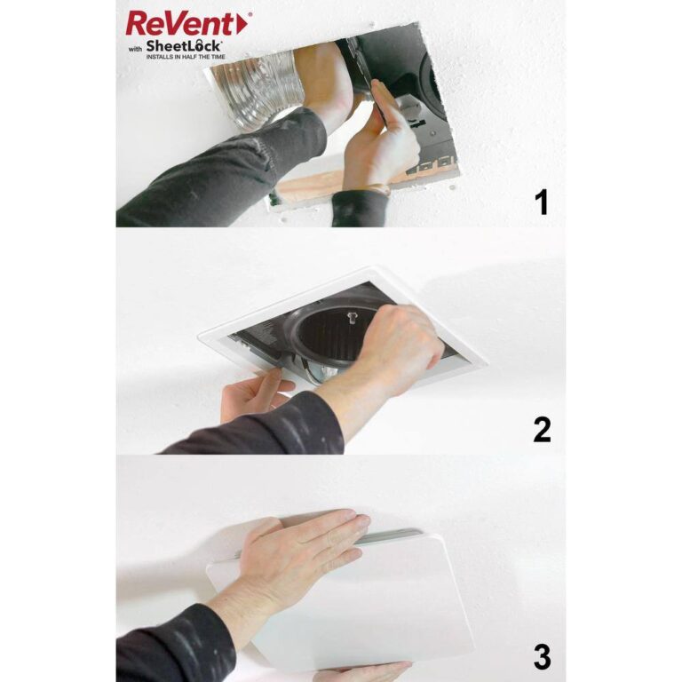 ReVent RVL80D 80 CFM Ceiling/Wall Mount Easy Roomside Installation Bathroom/Bath Exhaust Fan