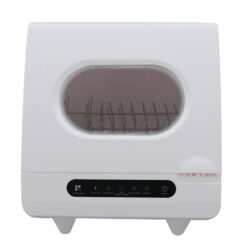 OUKANING 1200W Portable Countertop Electric Dishwasher, 5 Washing Mode 2-6 Sets Capacity 110V