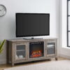 Walker Edison Fireplace TV Stand for TVs up to 60", Grey Wash